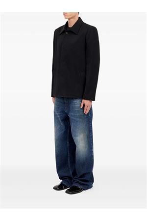 Giacca in gabardine di lana nera MM6 MAISON MARGIELA | SH0AM0073S78542900